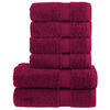 vidaXL 6-delige Handdoekenset SOLUND 600 g/m&sup2; bordeauxrood