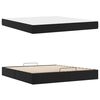 vidaXL Bedframe met matras met matras 2 pcs Zwart PVC