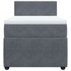 vidaXL Boxspring met matras fluweel donkergrijs 80x200 cm