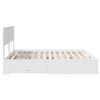 vidaXL Bedframe met hoofdeinde met lade Wit 200 x 200 cm Bewerkt hout
