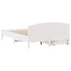 vidaXL Bedframe zonder matras massief grenenhout wit 140x190 cm