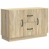 vidaXL Dressoir met lade Sonoma Eiken 89 x 34,5 x 57 cm Bewerkt hout