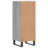 vidaXL Dressoir 34,5x34x90 cm bewerkt hout grijs sonoma eikenkleurig