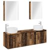 vidaXL Badkamerkastenset 5 pcs Oud hout Bewerkt hout