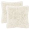 vidaXL Kussen met kussen HEERLEN 2 st Wit PV Fleece