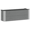 vidaXL Verhoogde plantenbak Grijs 100 x 30 x 36 cm WPC en Aluminium