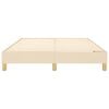 vidaXL Boxspring bed stof cr&egrave;mekleurig 140x200 cm