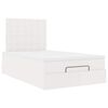 vidaXL Ottoman bed met matras en LED's 120x200cm kunstleer wit