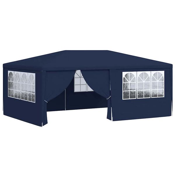 vidaXL Partytent met zijwanden professioneel 90 g/m² 4x6 m blauw