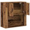 vidaXL Wandkast met plank Oud Hout 80 x 33 x 80 cm Bewerkt hout
