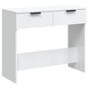 vidaXL Wandtafel 90x36x75 cm bewerkt hout hoogglans wit
