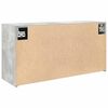 vidaXL Badkamerwandkast 80x25x40 cm bewerkt hout betongrijs