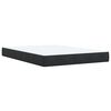 vidaXL Boxspring met matras fluweel zwart 140x200 cm