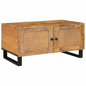 vidaXL Salontafel Naturel 80 x 50 x 40 cm Massief Mango Hout