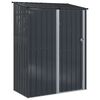 vidaXL Tuinhuisjes Antraciet 153,5 x 86 x 200 cm Metaal