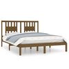 vidaXL Bedframe massief hout honingbruin 150x200 cm