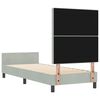vidaXL Boxspringbed met hoofdeinde Lichtgrijs 80 x 200 cm Fluweel