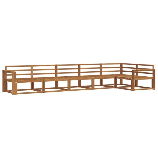 vidaXL Buiten bankenset 6 pcs Naturel Massief Acaciahout
