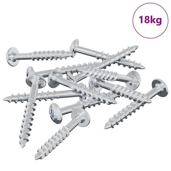 vidaXL Bout 7792 pcs Zilver 9,8 x 35 mm IJzer