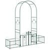 vidaXL Tuin Boog Groen 203 x 50 x 218 cm Staal