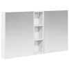 vidaXL Badkamerkastenset 3 st 120 x 14,5 x 70 cm Bewerkt hout