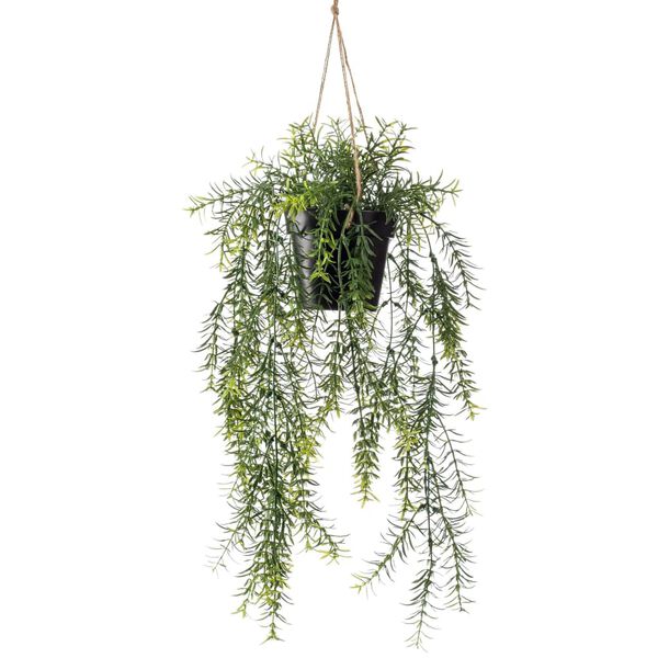 Emerald Kunstplant hangend in pot asparagus 50 cm