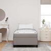 vidaXL Boxspringbed met matras Taupe 90 x 190 cm Stof