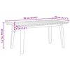 vidaXL Tuinstoelen met Tafel 5 pcs Grijs 90 x 45 x 40 cm