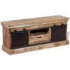 vidaXL Tv-meubel met 2 schuifdeuren 110x30x45 cm massief mangohout