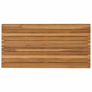 vidaXL Tafelblad 90 x 45 x 3,5 cm Rechthoekig Massief Teakhout Naturel