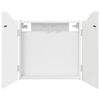 vidaXL Dartbord Kabinet Hoogglans Wit 56 x 12 x 63 cm Bewerkt hout
