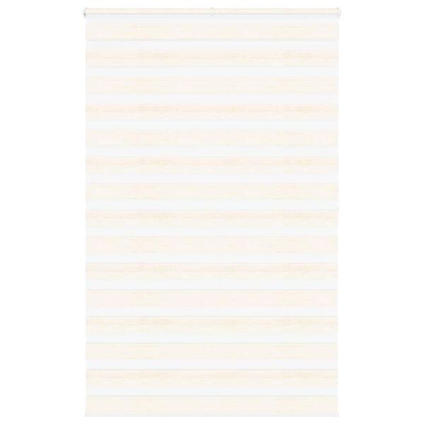 vidaXL Zebra rolgordijn 145x200 cm stofbreedte 140,9 cm marmerbeige
