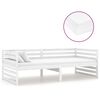 vidaXL Slaapbank met matras massief grenenhout wit 90x200 cm
