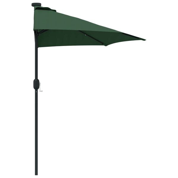 vidaXL Tuinparasol Groen 294 x 150 x 224 cm Polyester en staal