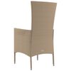 vidaXL Tuinstoelen 2 st met kussens poly rattan beige