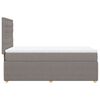 vidaXL Boxspring met matras stof taupe 90x190 cm