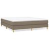 vidaXL Boxspring bed stof taupe 180x200 cm