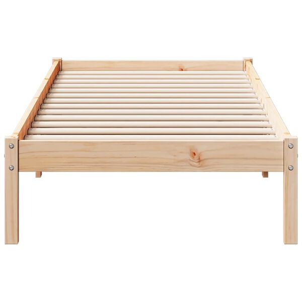 vidaXL Bedframe extra lang zonder matras massief grenenhout 80x220 cm