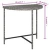 vidaXL Tuintafel 80x50x75 cm poly rattan grijs