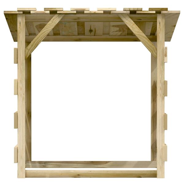 vidaXL Pergola's met dak 3 st 100x90x100 cm geïmpregneerd grenenhout