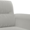 vidaXL Fauteuil 60 cm microvezelstof lichtgrijs