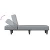 vidaXL Chaise longue stof lichtgrijs