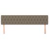 vidaXL Hoofdborden 2 st 100x7x78/88 cm stof taupe