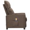 vidaXL Massagestoel stof taupe