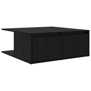 vidaXL Salontafel Zwart eiken 80 x 80 x 31 cm Bewerkt hout