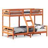 vidaXL Stapelbed massief grenenhout wasbruin 80x200/120x200 cm