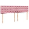 vidaXL Ottoman bed met matras 180x200 cm fluweel roze