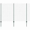 vidaXL gaashek met palen 25 x 1,5 m Gegalvaniseerd staal Groen Mesh