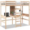vidaXL Hoogslaper zonder matras massief grenenhout 75x190 cm