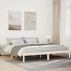 vidaXL Bedframe extra lang zonder matras grenenhout wit 180x210 cm